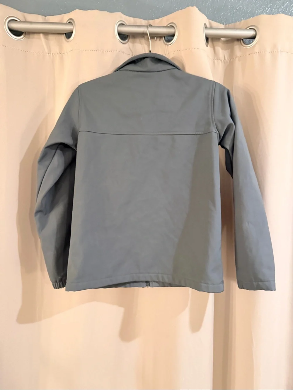 Columbia Kids Light Gray Full-Zip Softshell Jacket
